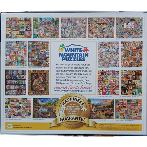 White Mountain Puzzle 1000 Pieces  Movie Classics Theme 24"x30" - Picture 2 of 6